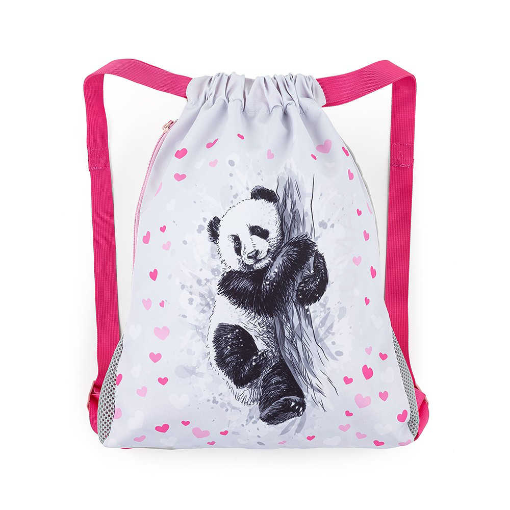 Bagmaster SÁČEK PRIM 23 B školní na přezůvky / tělocvik panda Růžová