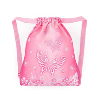 Bagmaster SÁČEK VEGA 23 A školní na přezůvky / tělocvik - motýlci Růžová 1,5 l