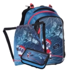 Obrázek z Bagmaster VEGA 24 A malý školní set pro prvňáčky – hokej Modrá 18 l 