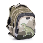 Obrázek z Bagmaster LUMI 24 C velký školní set pro prvňáčky – dinosaurus Zelená 18 l 
