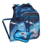 Obrázek z Bagmaster LUMI 24 D malý školní set pro prvňáčky – vesmírná loď Modrá 18 l 