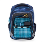 Obrázek z Bagmaster LUMI 24 D malý školní set pro prvňáčky – vesmírná loď Modrá 18 l 