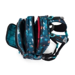 Obrázek z Bagmaster LUMI 24 E malý školní set pro prvňáčky – kostičkový svět Modrá 18 l 