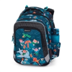 Obrázek z Bagmaster LUMI 24 E velký školní set pro prvňáčky – kostičková říše Modrá 18 l 