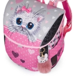Obrázek z Bagmaster PRIM 24 A velký školní set pro prvňáčky – kočka Růžová 20 l 