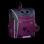 Obrázek z Bagmaster PRIM 24 A velký školní set pro prvňáčky – kočka Růžová 20 l 