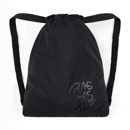 Obrázek Bagmaster SÁČEK CITY BAG školní na přezůvky / tělocvik – černý Černá 1,5 l