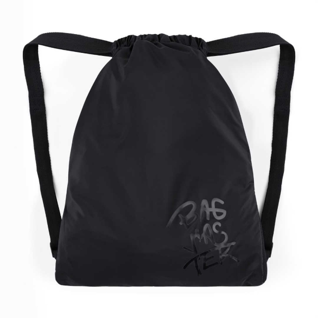 Obrázek z Bagmaster SÁČEK CITY BAG školní na přezůvky / tělocvik – černý Černá 1,5 l 