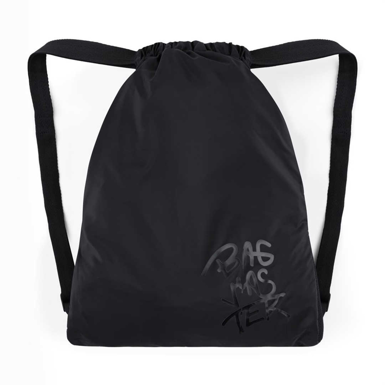 Obrázek z Bagmaster SÁČEK CITY BAG školní na přezůvky / tělocvik – černý Černá 1,5 l 