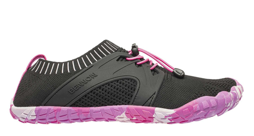 Obrázek z BOSKY Black/pink Barefoot Volnočasová obuv 