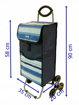 Obrázek z Nákupní taška na kolečkách Dielle CARR3N-05 modrá 41 L 