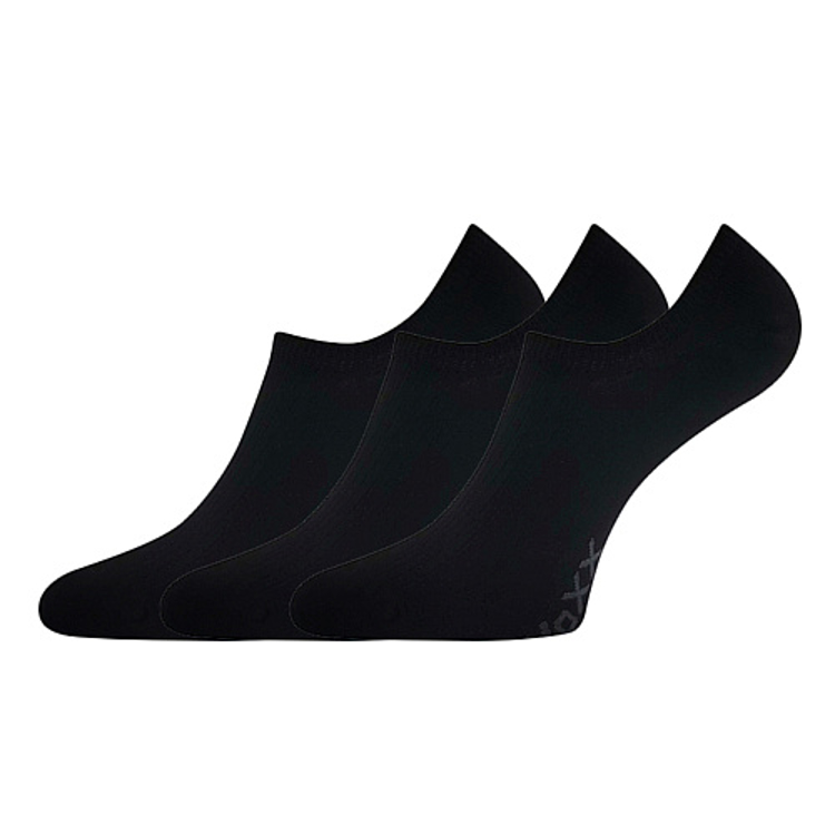 Obrázek z VOXX Ponožky extra nízké bavlněné HAGRID černé (3 páry) 