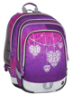 Obrázek z Velký školní set pro prvňáčky - srdce s kamínky fialová 23 l 