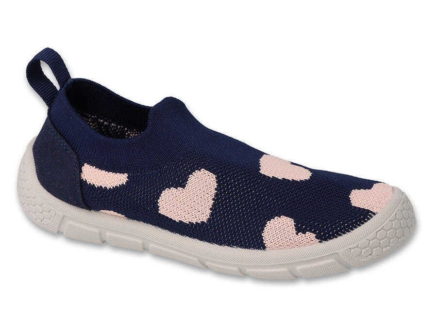 BEFADO 102X020 dívčí obuv HONEY modrá srdíčka