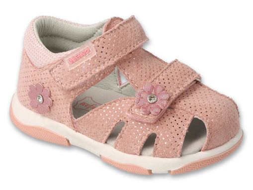 Obrázek z BEFADO 170P079 dívčí sandálky FLOWER růžové 