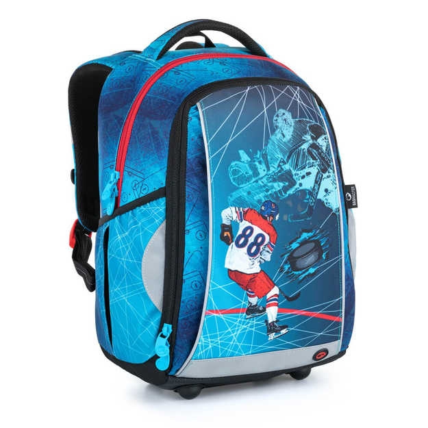 Obrázek z Bagmaster MARK 21 A školní batoh - hokej modrá 22 l 