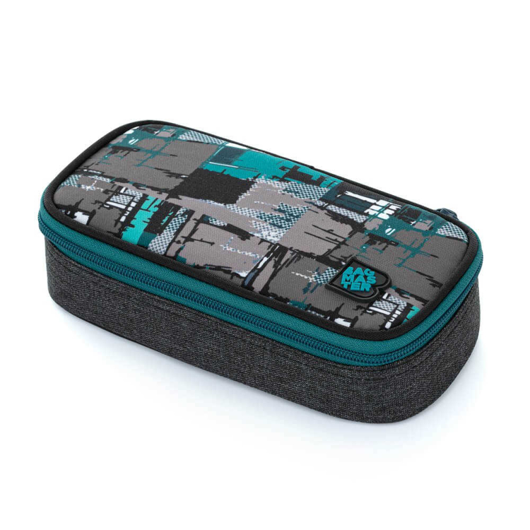 Obrázek z Bagmaster BAG 21 B studentský penál - zeleně modrý modrá 