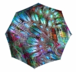 Obrázek z DOPPLER Fiber Magic Pavone,Satin - dámský plně automatický deštník vícebarevný 