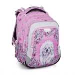 Obrázek z Bagmaster LUMI 24 G malý školní set pro prvňáčky – pejsek Růžová 23 l 