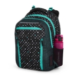 Obrázek z Bagmaster PORTO 24 C školní batoh – černo-tyrkysový Vícebarevná 23 l 