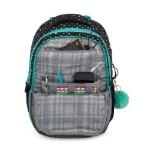 Obrázek z Bagmaster PORTO 24 A školní set – černo-tyrkysový Vícebarevná 18 l 