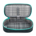 Obrázek z Bagmaster PORTO 24 C školní penál – černo-tyrkysový Vícebarevná 