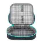 Obrázek z Bagmaster PORTO 24 C školní penál – černo-tyrkysový Vícebarevná 