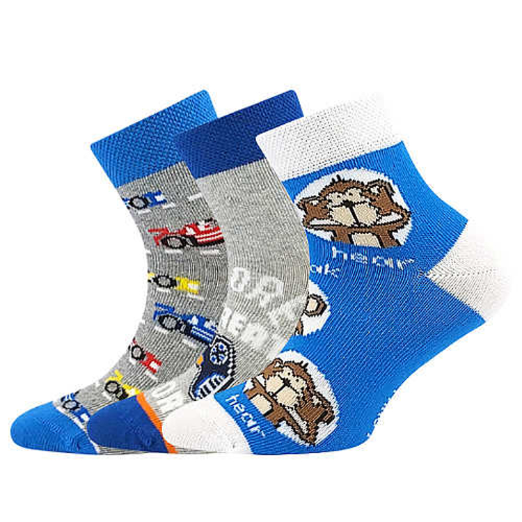 Obrázek z LONKA Ponožky dětské DEDOTIK letní CHLAPECKÉ mix G (3 páry) 