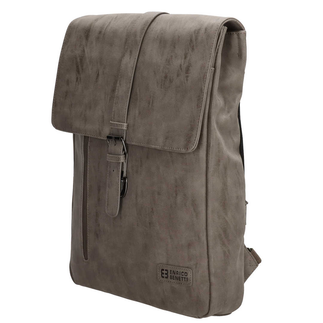 Enrico Benetti Rotterdam 13" Notebook Backpack Medium Taupe EB