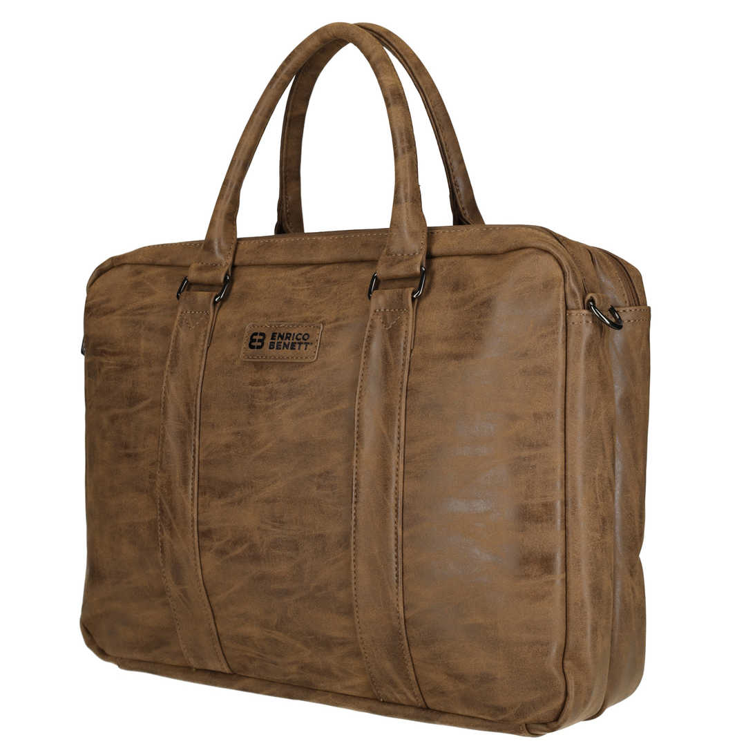 Enrico Benetti Rotterdam 15" Notebook Bag Camel EB
