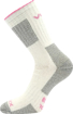 Obrázek z VOXX Ponožky dětské silné EMPIRE melírované SVĚTLE ŠEDÉ S RŮŽOVOU 