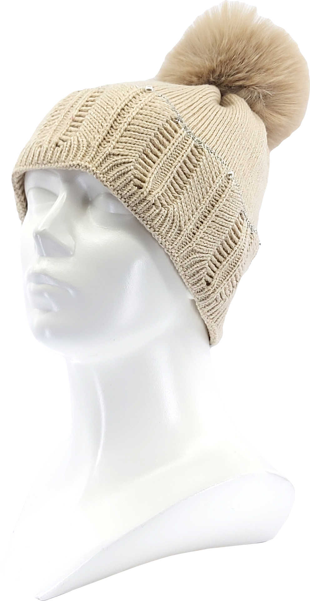 VOXX® pletené čepice Rextona krémová 1 ks