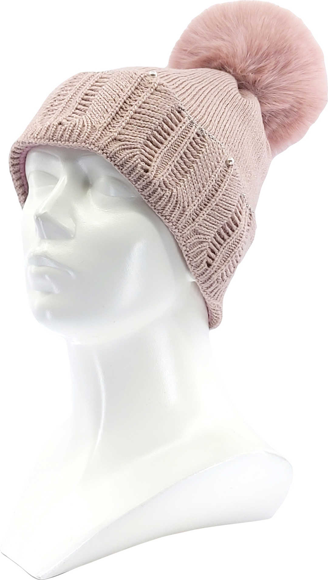 VOXX® pletené čepice Rextona růžová 1 ks