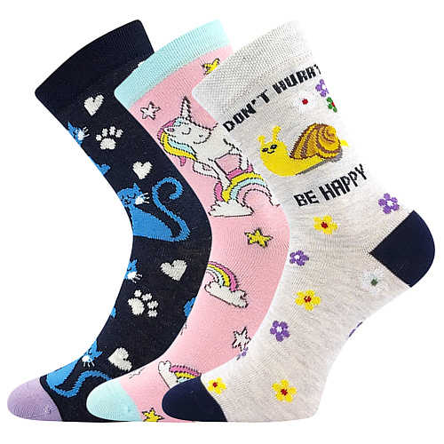 BOMA® ponožky 057 21 43 15/XV mix C holka 3 pár