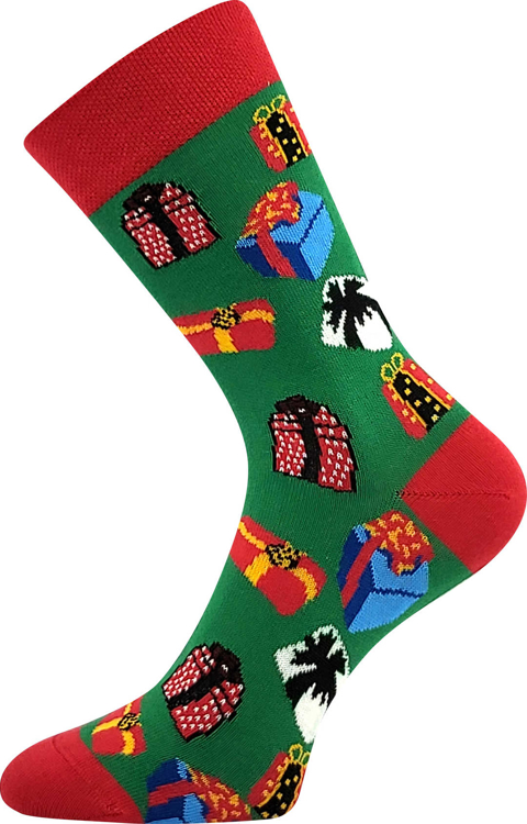 Obrázek z LONKA Ponožky dětské vánoční DAMER obrázkové s DÁRKY (3 páry) 