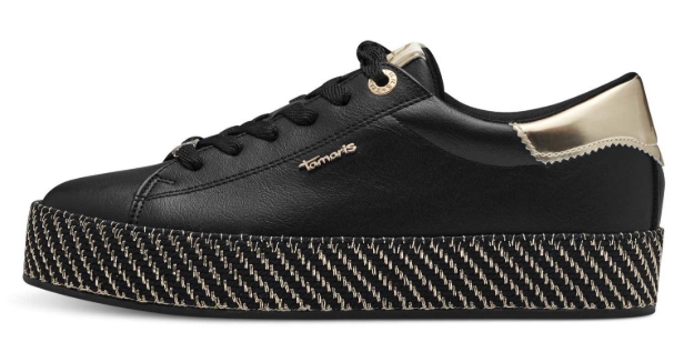 Obrázek z Tamaris 1-23713-42-048 Dámské tenisky black / gold 