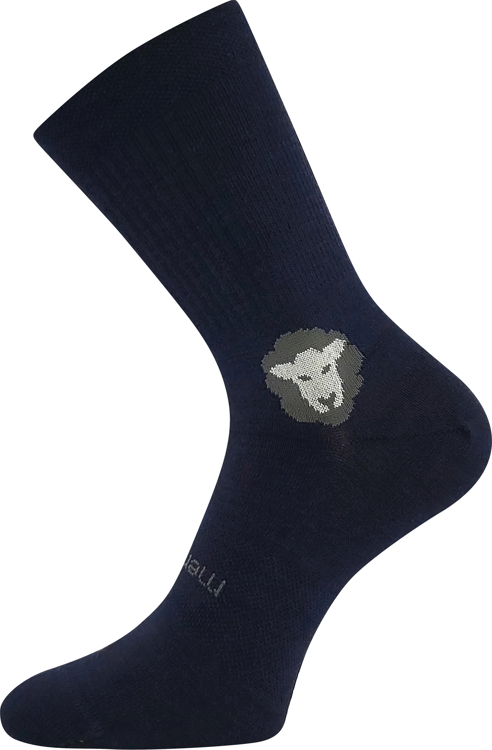 Obrázek z VOXX Ponožky anatomicky tvarované z merino BAREFOOTAN s ionty stříbra TMAVĚ MODRÉ (3 páry) 