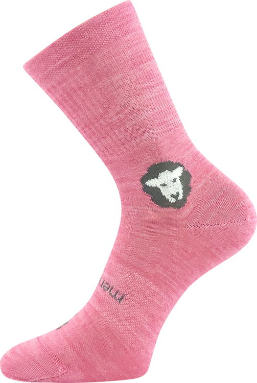 Obrázek z VOXX Ponožky dětské anatomicky tvarované BAREFOOTIK MERINO se stříbrem RŮŽOVÉ (3 páry) 