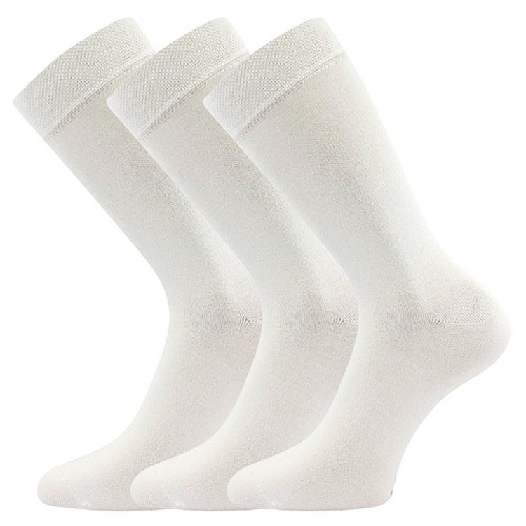 Obrázek z BOMA Ponožky klasické bambusové EKOL 3pár BÍLÉ 