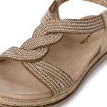 Obrázek z Tamaris 1-28200-44-964 Dámské sandály béžové 