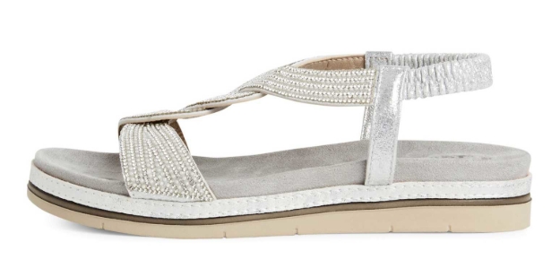 Obrázek z Tamaris 1-28200-44-948 Dámské sandály stříbrné 