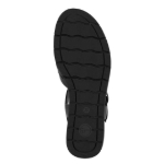 Obrázek z Tamaris 1-28202-42-003 Dámské sandály na klínku černé 