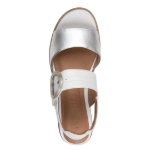 Obrázek z Tamaris 1-28206-42-171 Dámské sandály na klínku bílé 