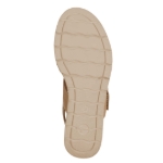 Obrázek z Tamaris 1-28206-42-445 Dámské sandály na klínku hnědé 