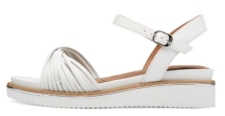 Obrázek Tamaris 1-28218-44-100 Dámské sandály na klínku bílé