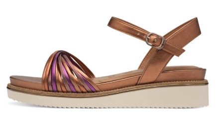 Obrázek Tamaris 1-28218-44-964 Dámské sandály na klínku copper