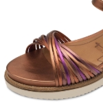 Obrázek z Tamaris 1-28218-44-964 Dámské sandály na klínku copper 