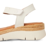 Obrázek z Tamaris 1-28220-44-117 Dámské sandály na klínku bílé 