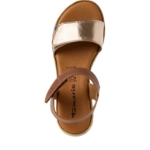 Obrázek z Tamaris 1-28220-44-392 Dámské sandály na klínku hnědé 