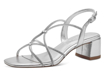 Obrázek z Tamaris 1-28236-42-941 Dámské sandály na podpatku stříbrné 